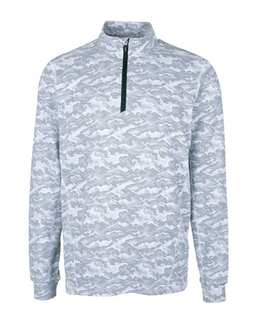 Cutter & Buck Men's Traverse Camo Quarter Zip Pullover