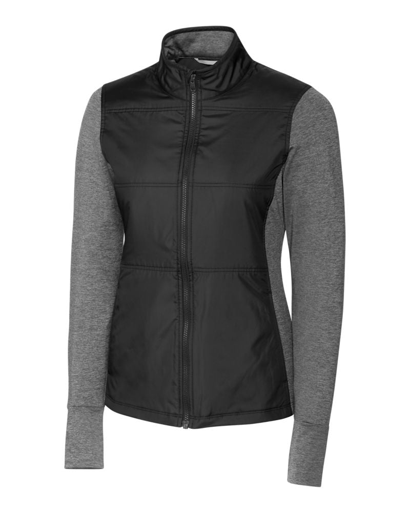 Cutter & Buck Women's Stealth Recycled Hybrid Quilted Windbreaker Jacket