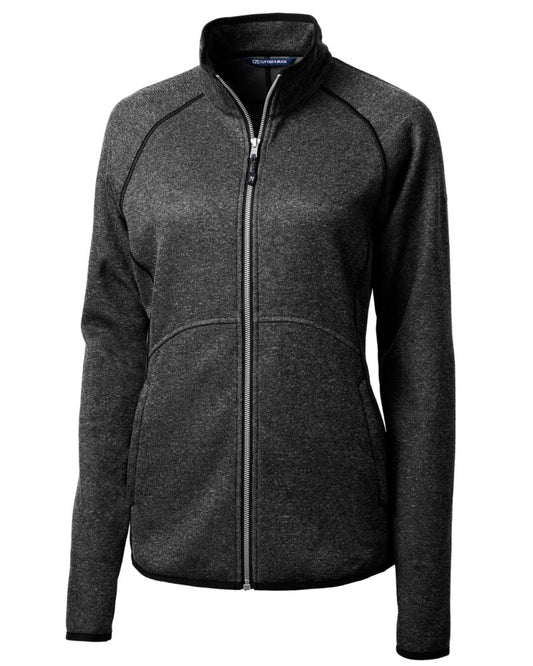 Cutter & Buck Women's Mainsail Sweater-Knit Full Zip Jacket