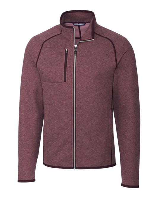 Cutter & Buck Men's Mainsail Sweater-Knit Full Zip Jacket