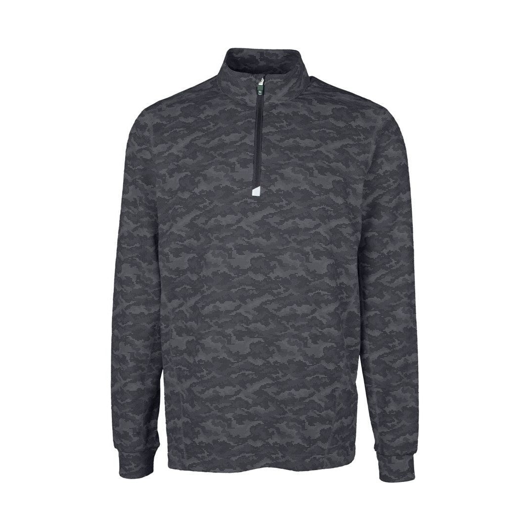 Cutter & Buck Men's Traverse Big & Tall Camo Quarter Zip Pullover
