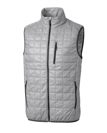 Cutter & Buck Men's Rainier Recycled Insulated Puffer Full Zip Vest