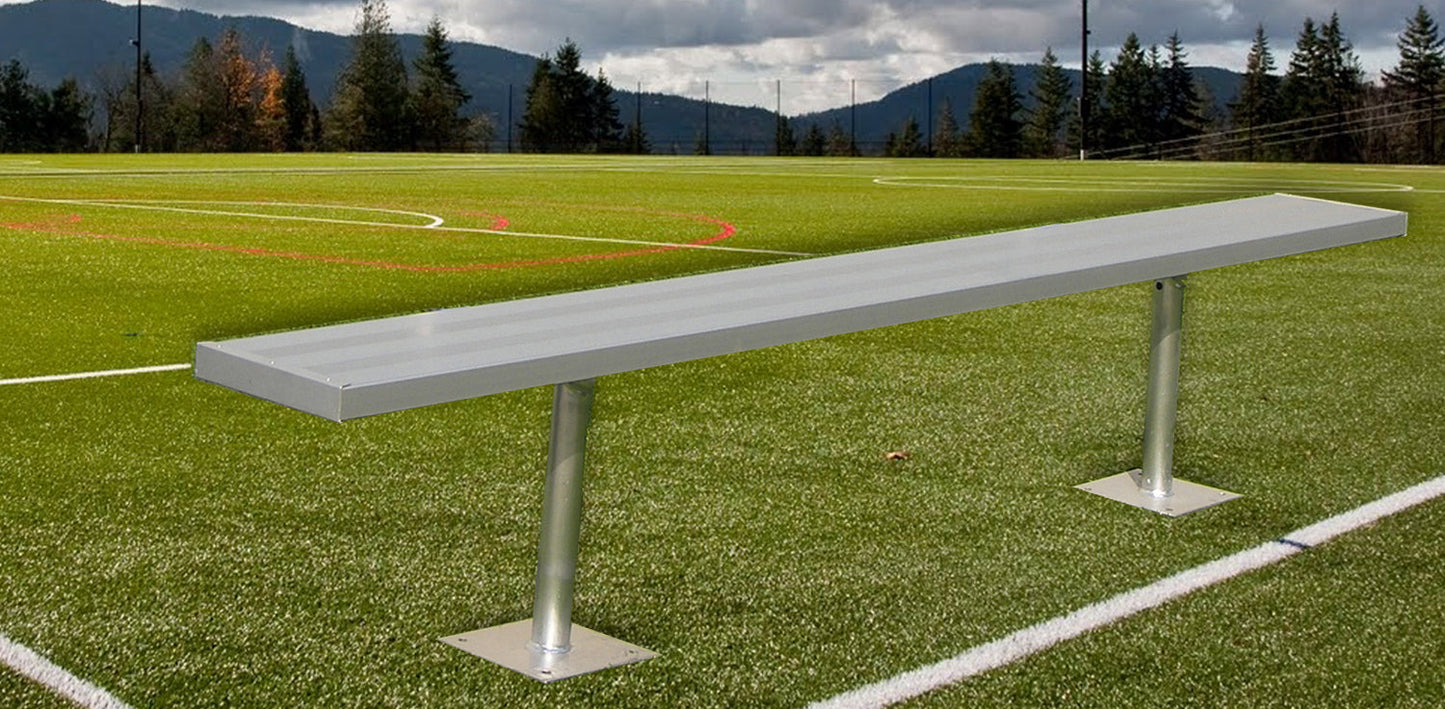 Gared Spectator Surface Mount Bench without Back