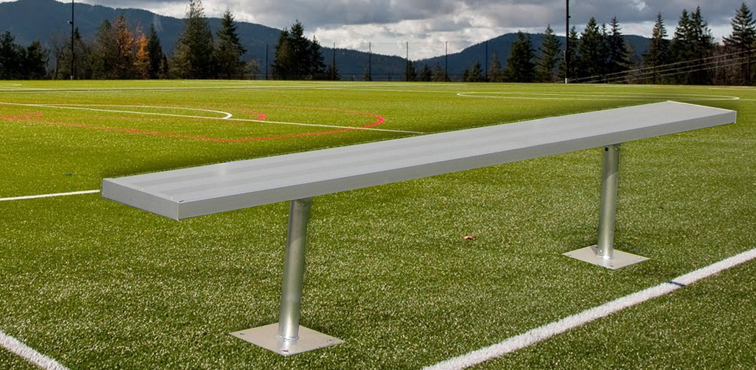 Gared Spectator Surface Mount Bench without Back