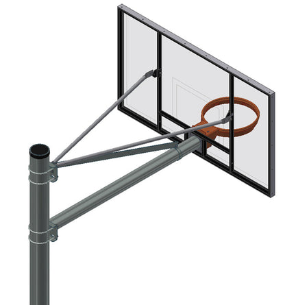 Gared Heavy Duty Playground Adjustable Straight Post