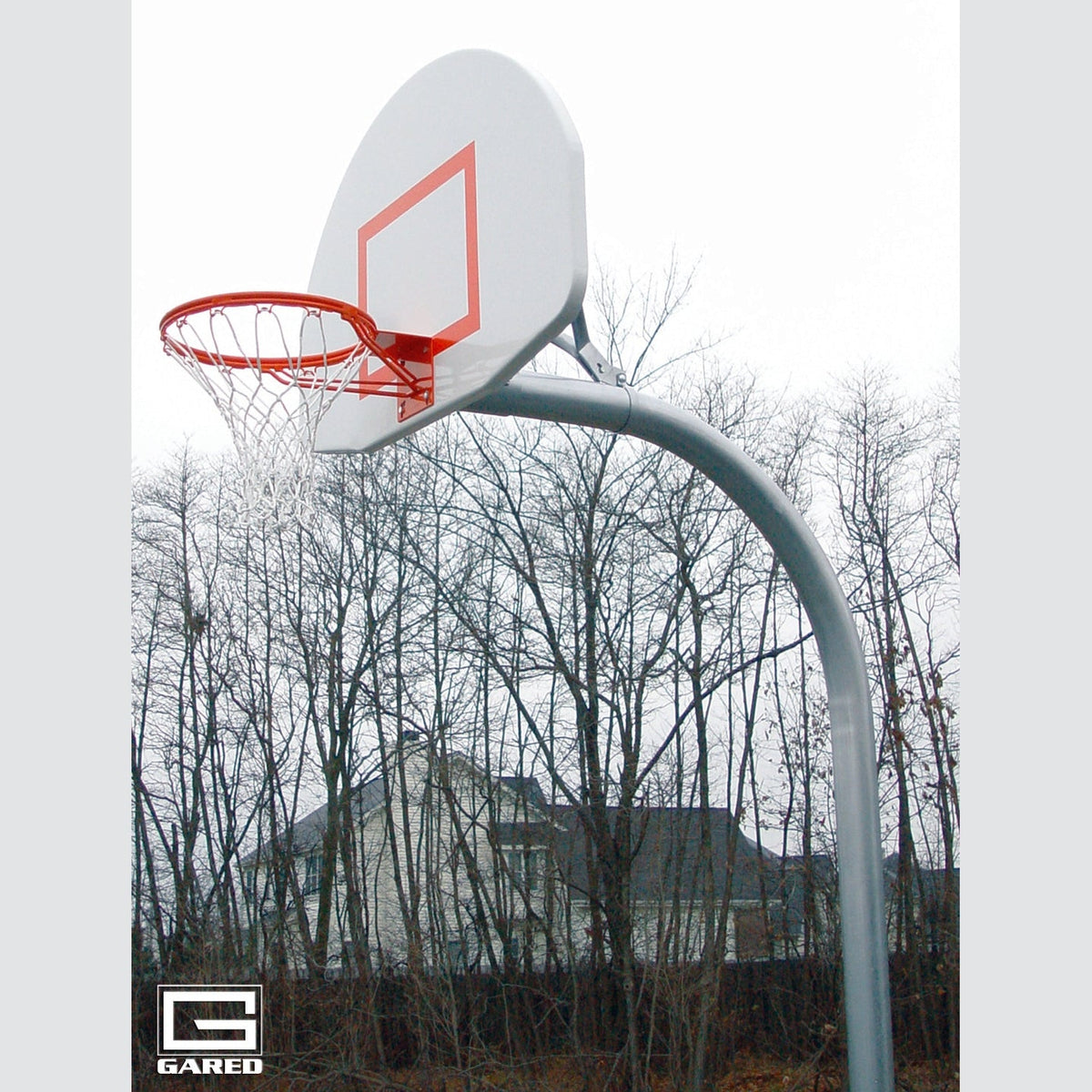 Gared Standard Duty 4-1/2” O.D. Braced Gooseneck Basketball Package