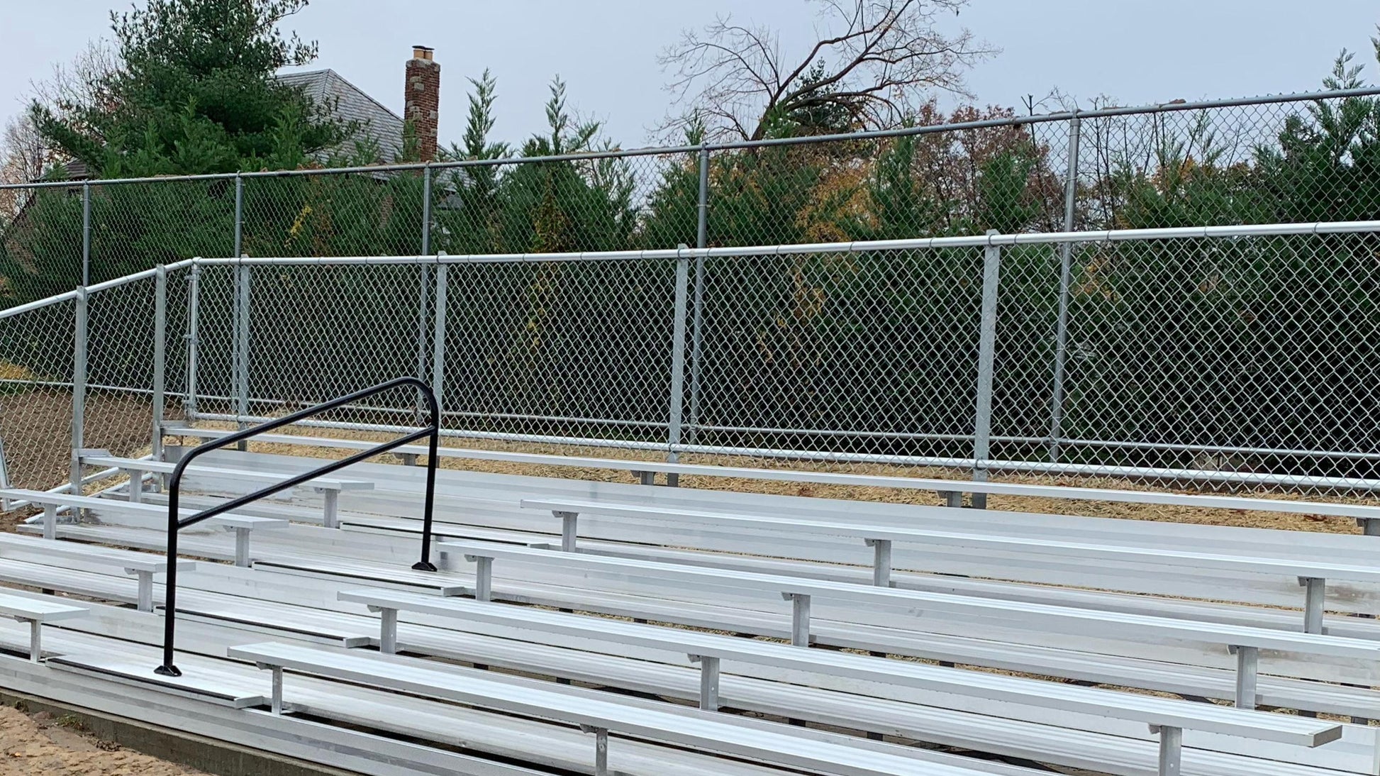 Gared 5-Row Fixed Spectator Bleacher with Aisle