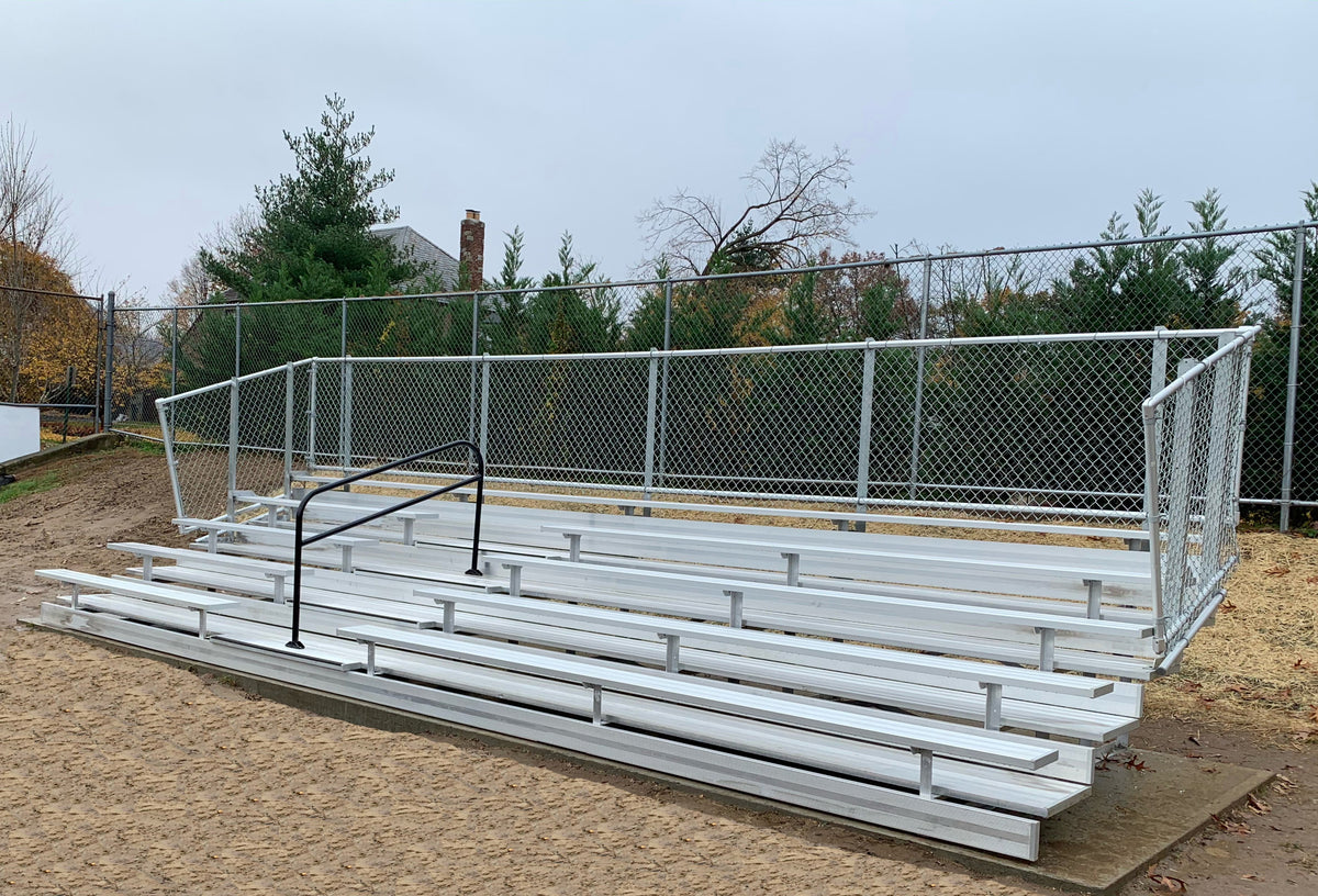 Gared 5-Row Fixed Spectator Bleacher with Aisle