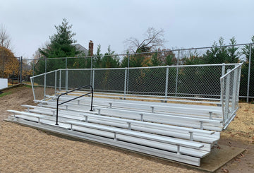 Gared 5-Row Fixed Spectator Bleacher with Aisle