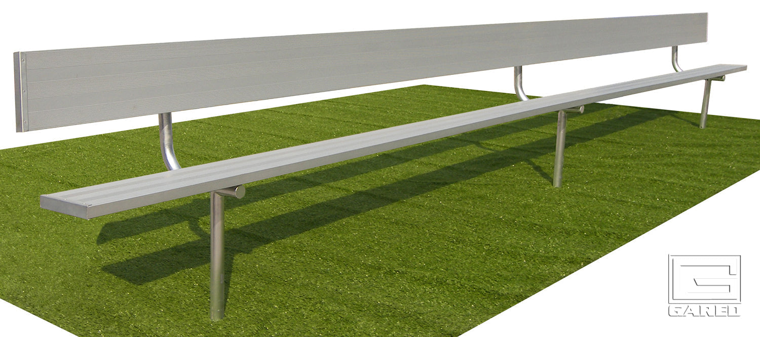 Gared Spectator Inground Bench with Back