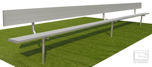 Gared Spectator Inground Bench with Back