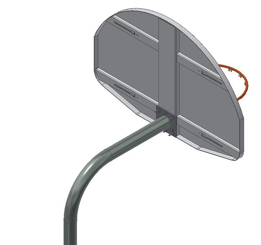 Gared 4-1/2” O.D. Unbraced Gooseneck Post