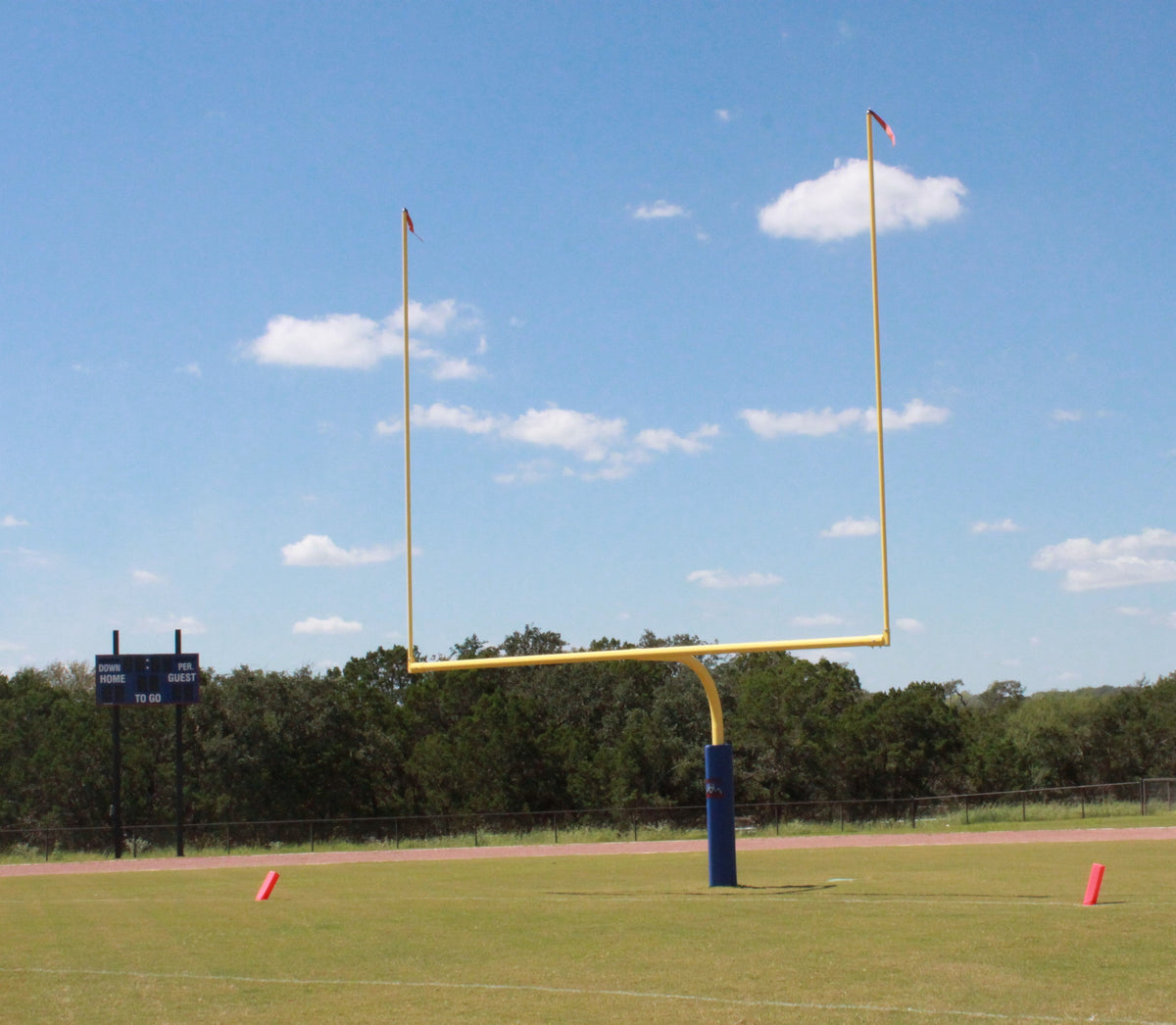 Gared High School 5-9/16" O.D. White Football Goalpost