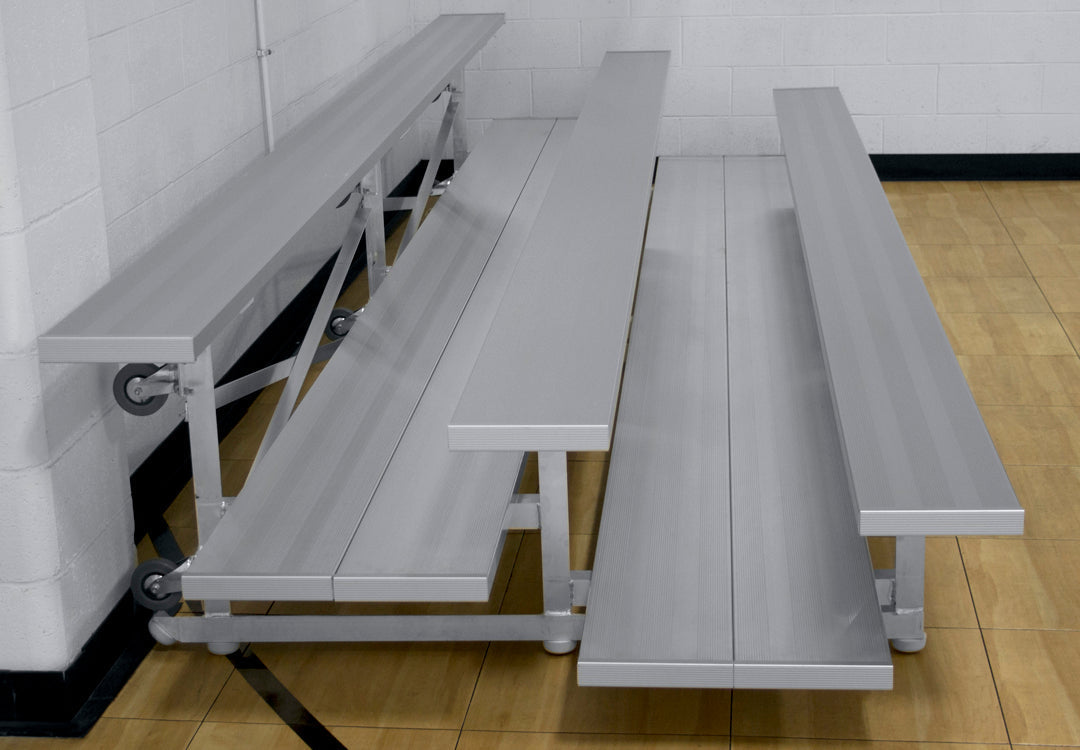 Gared 3-Row Tip N’ Roll Spectator Bleacher