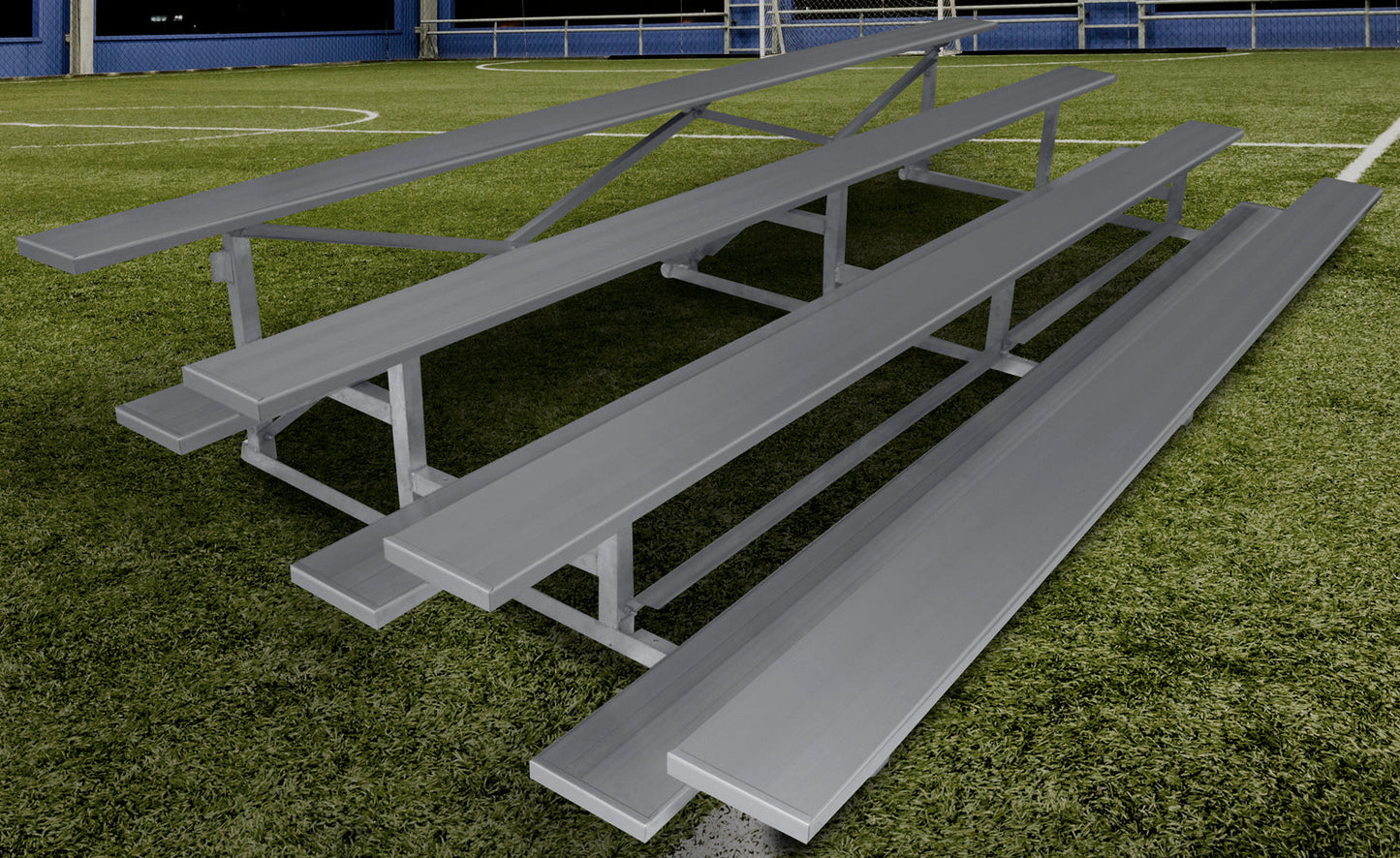 Gared 4-Row Low Rise Fixed Spectator Bleacher