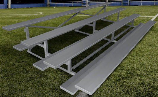 Gared 4-Row Low Rise Fixed Spectator Bleacher