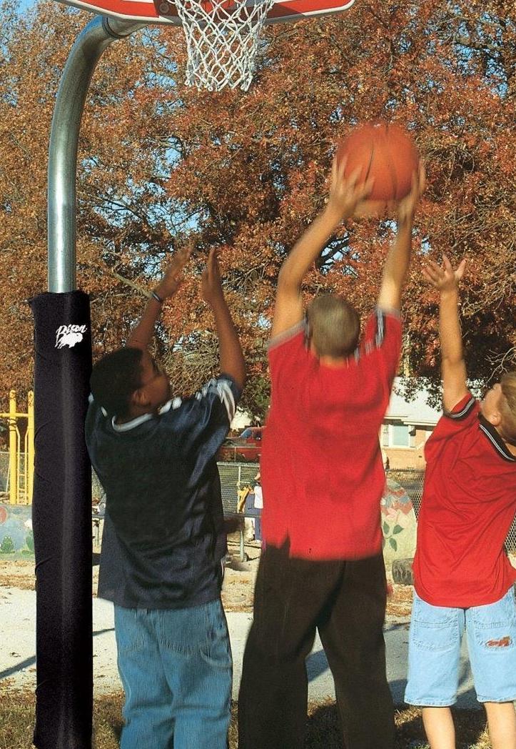 Bison 4-1/2" Heavy Duty Finished Aluminum Fan Playground Basketball System