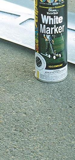 Bison Reusable Steel Basketball Court Stencil with 3-Point Line