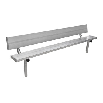 Gill Athletics Stationary Aluminum Bench With Back-1