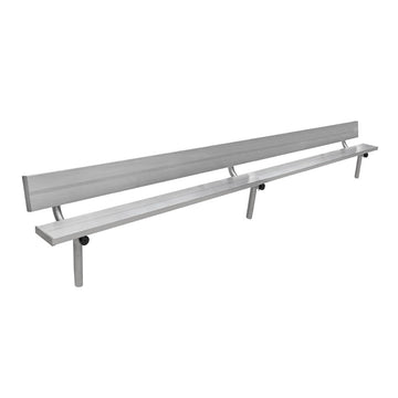 Gill Athletics Stationary Aluminum Bench With Back