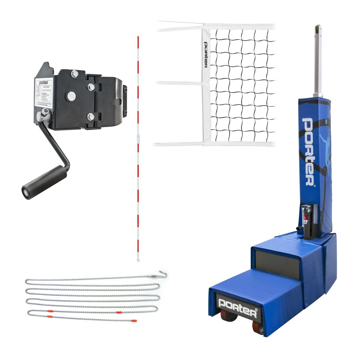 Porter Powr Court Portable Volleyball System