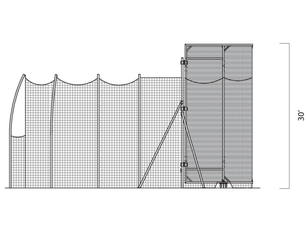 Gill Athletics Track & Field Barrier Net For 742115/742125/742135 Hammer Cage
