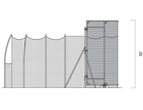 Gill Athletics Track & Field Barrier Net For 742115/742125/742135 Hammer Cage
