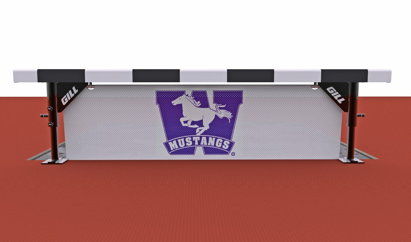 Gill Athletics White Mesh Barrier Seal With Custom Graphics