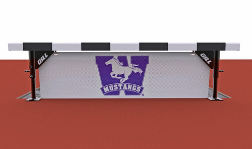 Gill Athletics White Mesh Barrier Seal With Custom Graphics
