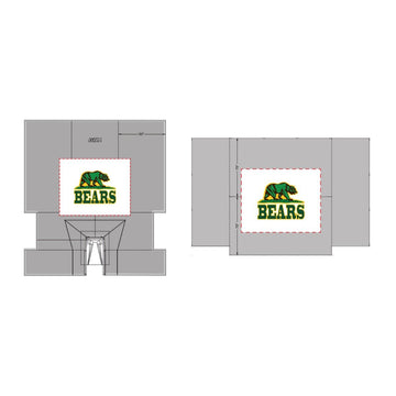 Gill Athletics Track & Field Standard Size Custom Graphic; Landing System Weather Cover-1