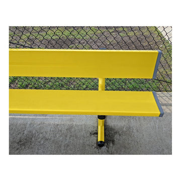 Gill Athletics Portable Aluminum Bench With Back