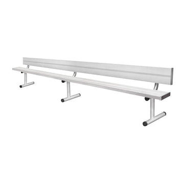 Gill Athletics Portable Aluminum Bench With Back
