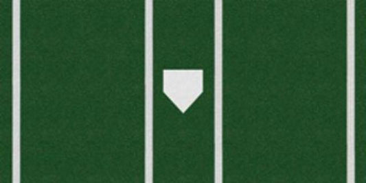 Trigon Sports Baseball Pro Turf Home Plate Mat - 7' x 12' Green