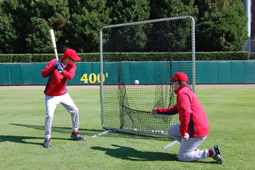 Trigon Sports Baseball ProCage Premium Sock Net Screen with Net 7'x7'