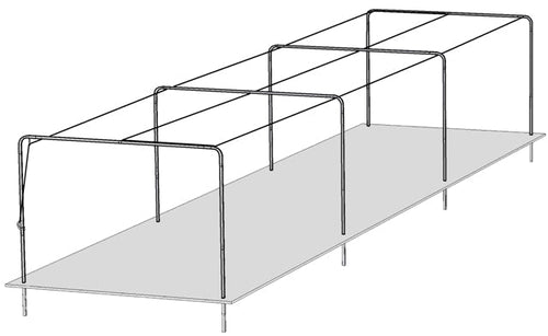 Trigon Sports Baseball 4-Section Batting Tunnel Frame Kit