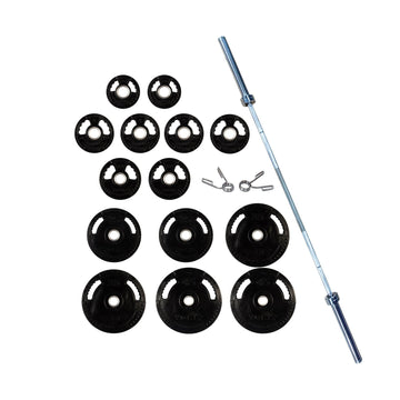 York Barbell G-2 Rubber Olympic Plate Set-1