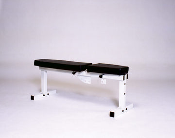 York Barbell Pro Series Bench 305 FI White- Front Adjustable, Back Adjustable C/U
