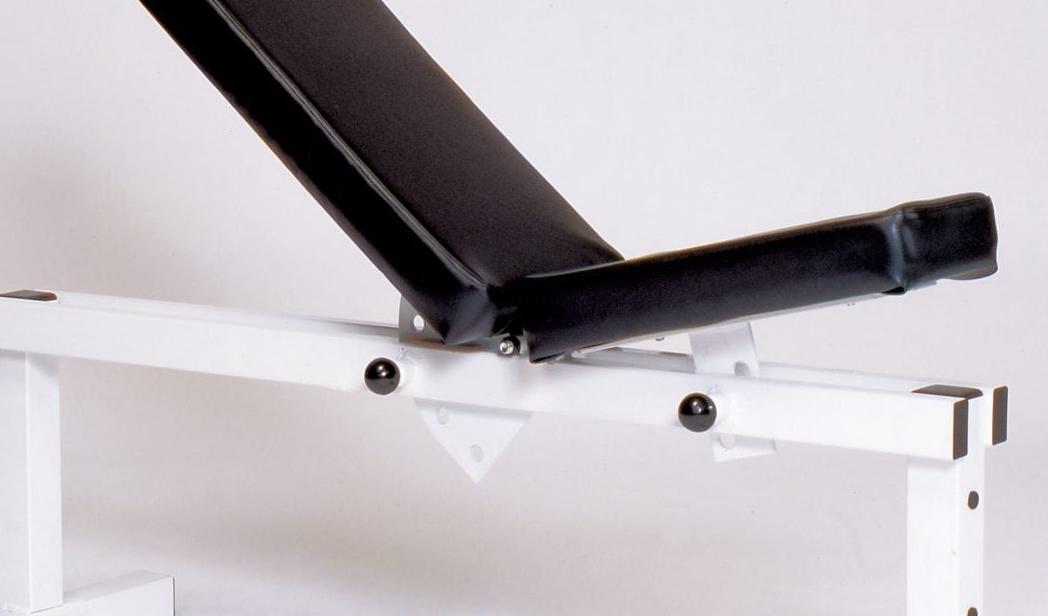York Barbell Pro Series Bench 305 FI White- Front Adjustable, Back Adjustable C/U