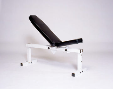 York Barbell Pro Series Bench 305 FI White- Front Adjustable, Back Adjustable C/U