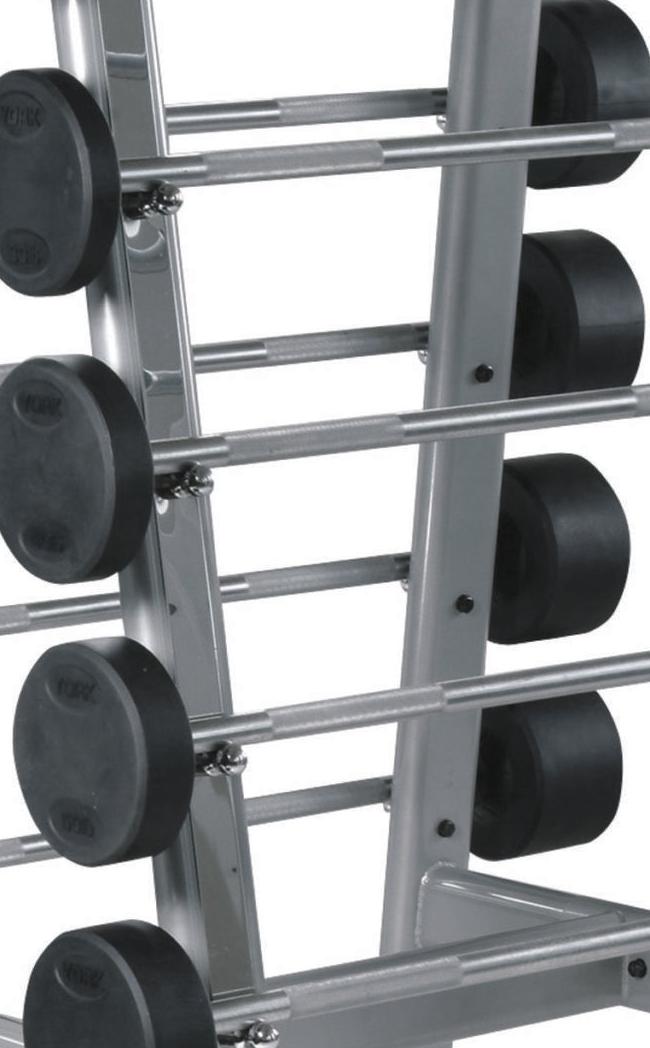 York Barbell ETS Fixed Straight And Curl Barbell Rack