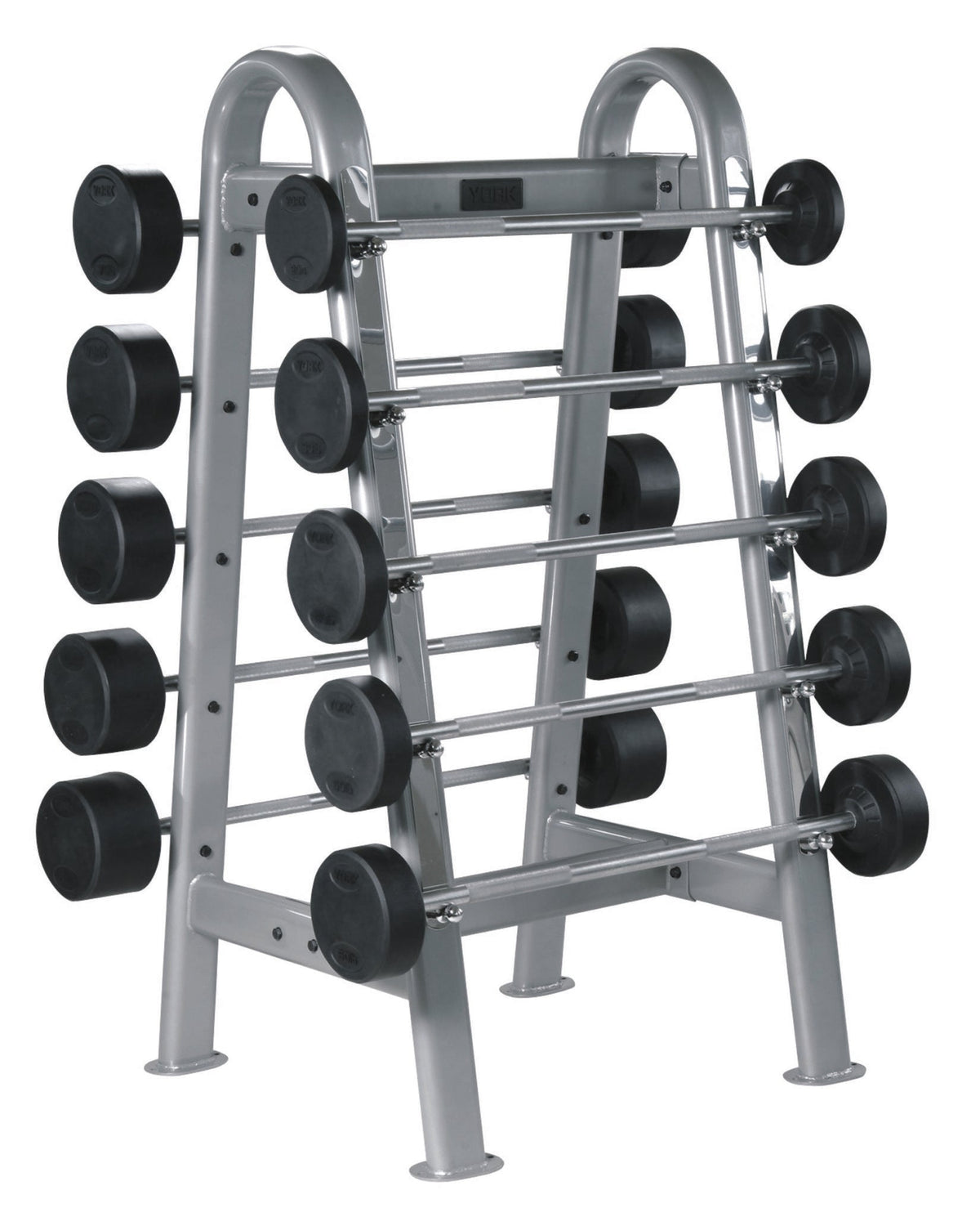 York Barbell ETS Fixed Straight And Curl Barbell Rack-1