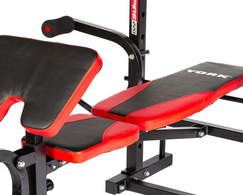 York Barbell Aspire 220 Folding Bench with Arm/Leg Curl/Butterfly