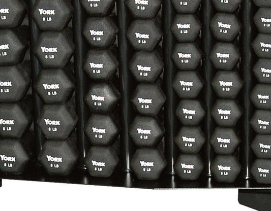 York Barbell Neoprene Hexagon Fitbell Club Pack with Rack