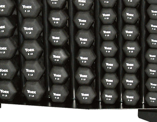 York Barbell Neoprene Hexagon Fitbell Club Pack with Rack