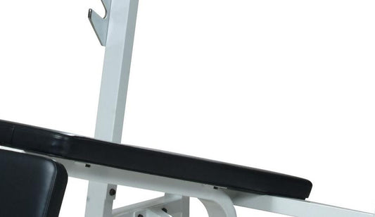 York Barbell STS Olympic Decline Bench Press w/ Gun Racks