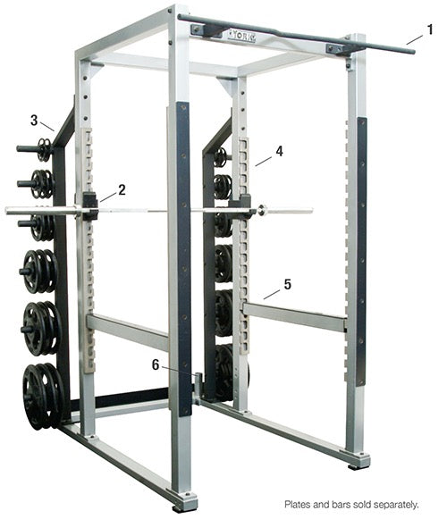York Barbell STS Power Rack with Hook Plates