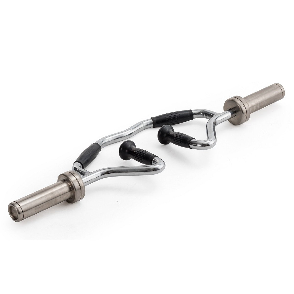 York Barbell International “Bi-Tri-Trap” Bar with Rubber Grips