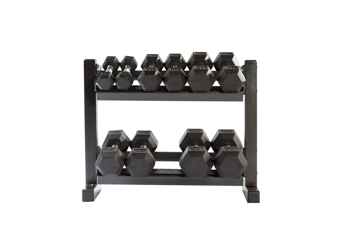York Barbell Mini 2-Tier Dumbbell Stand