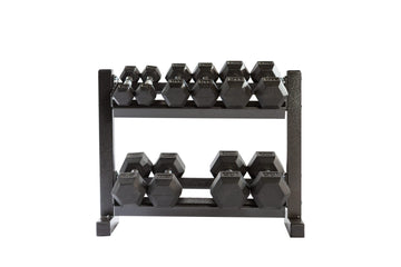 York Barbell Mini 2-Tier Dumbbell Stand