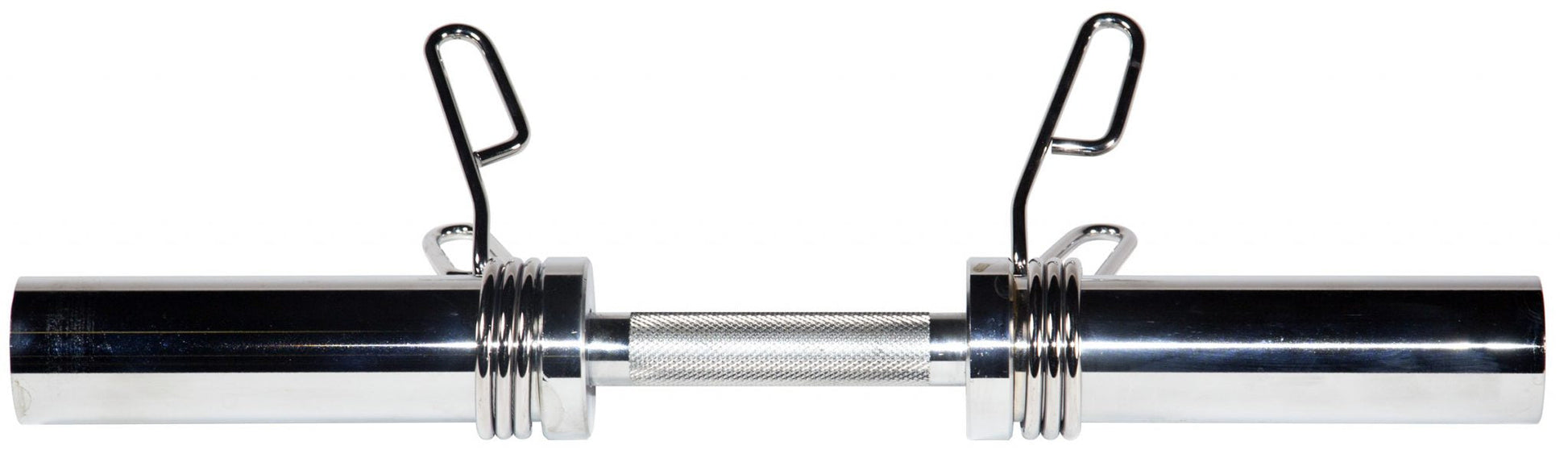 York Barbell 20″ Olympic Dumbbell Handle with Spring Clip Collars